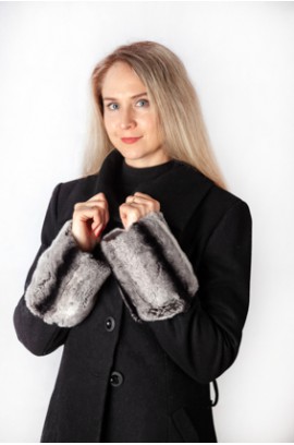 Rex Chinchilla Fur Cuffs